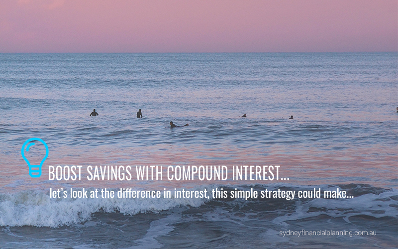 Boost savings with compound interest